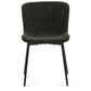 Adena - Chaise de salle à manger en bouclé vert