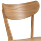 Rickie - Chaise de salle à manger en bois avec placage de chêne