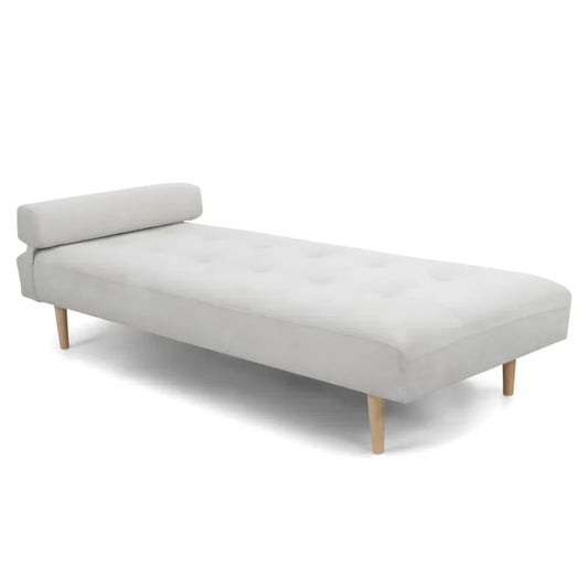 Audrey - Lit de repos beige H:56 x L:80 x P:198 cm