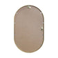 Sofie - Miroir ovale avec cadre en laiton/doré 50 x 80 cm