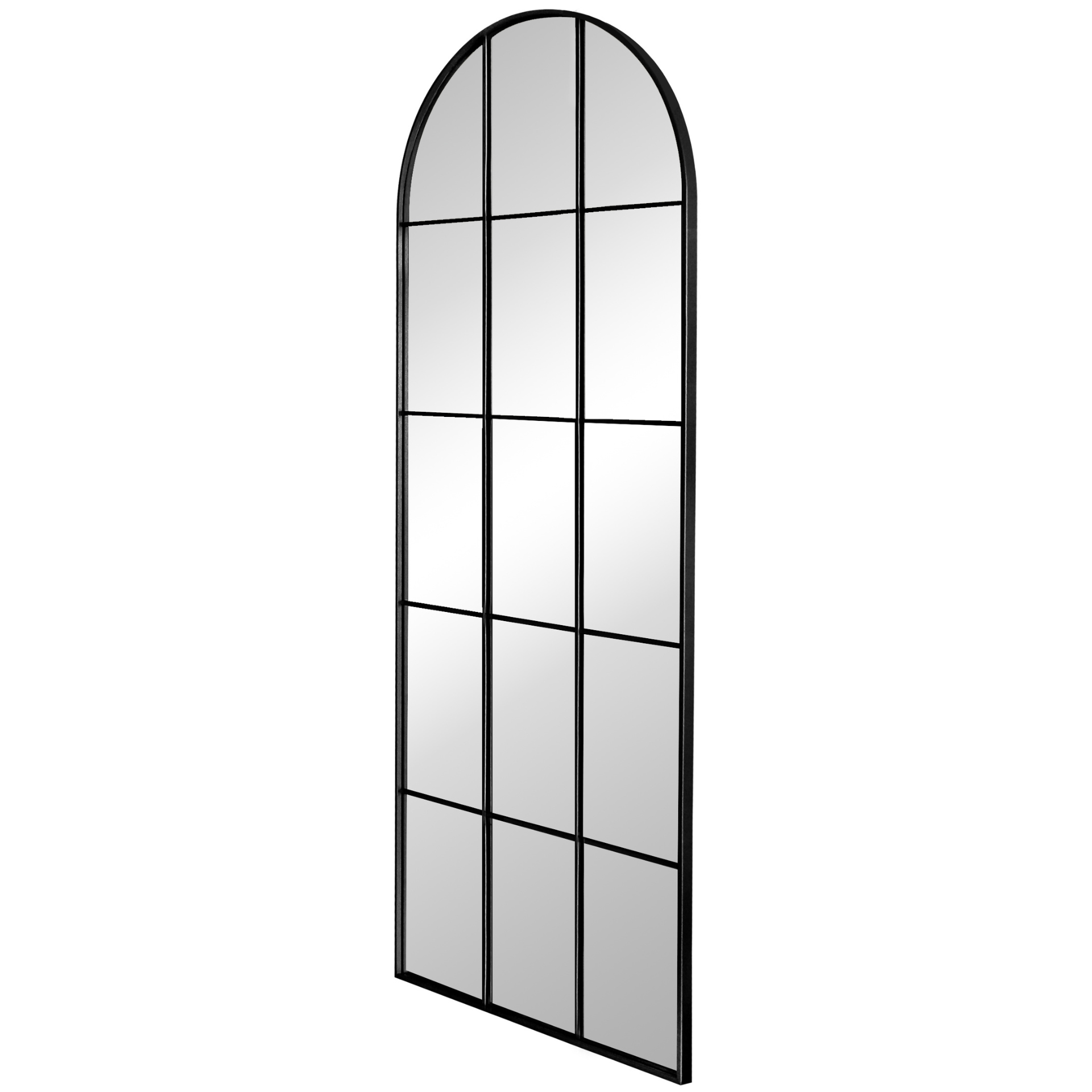 Mia - Miroir de style New York avec cadre noir 70 x 180 cm