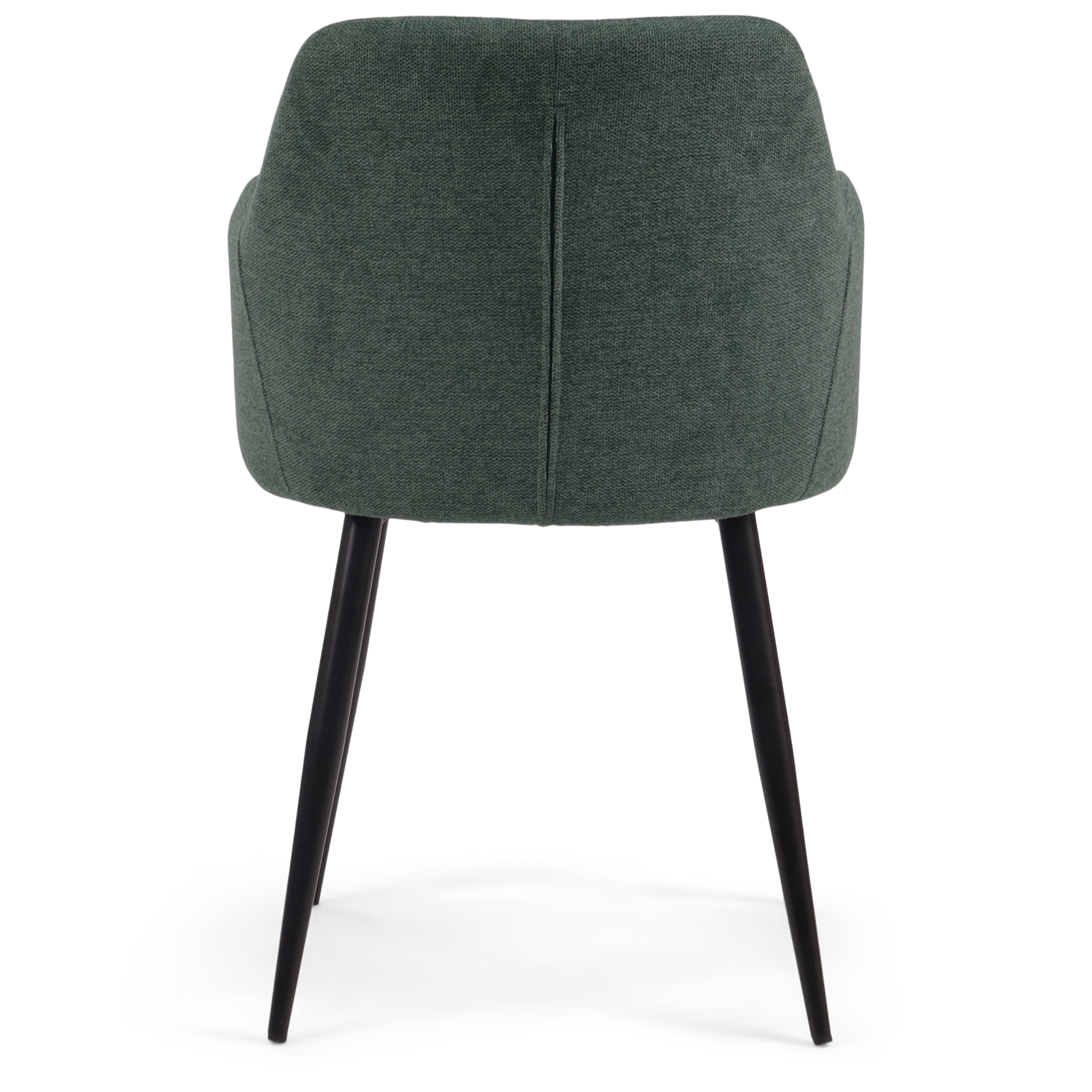 Mathilda - Chaise de salle à manger en tissu vert