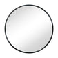 Miroir rond avec cadre noir Ø70 cm