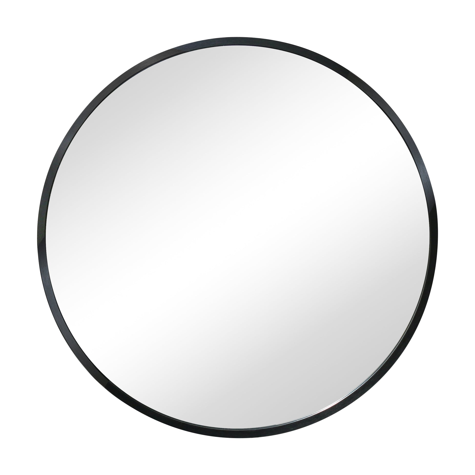 Miroir rond avec cadre noir Ø70 cm