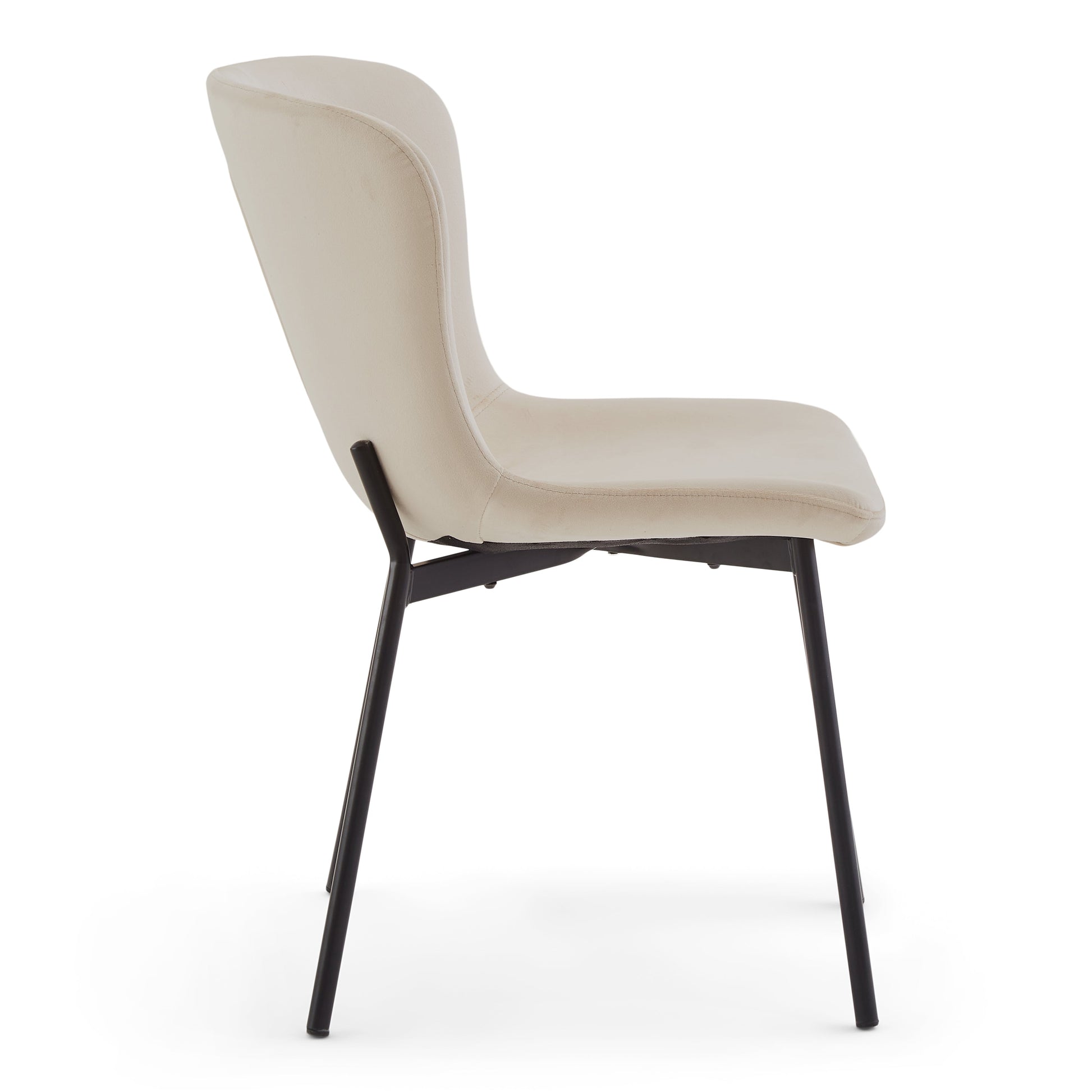 Adena chaise de salle à manger - Velours beige
