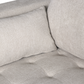 Canapé - Chaise longue réversible beige droite et gauche L:290 x P:96 x H:80 cm