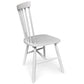Holly - Chaise de salle à manger en bois blanc