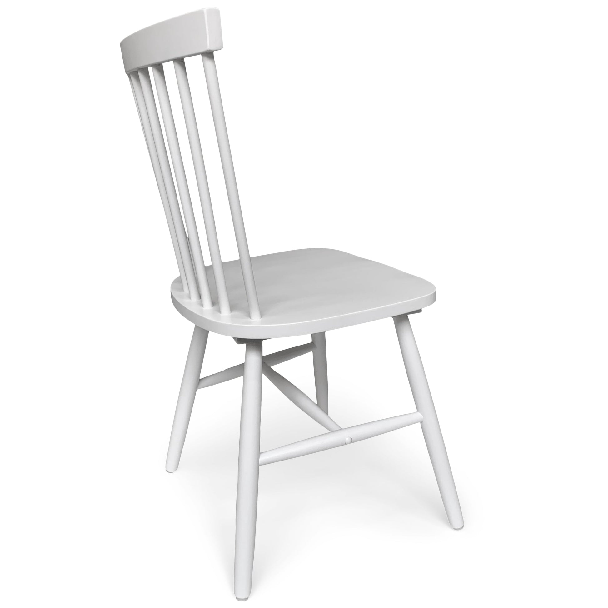 Holly - Chaise de salle à manger en bois blanc