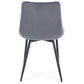 Elisa - Chaise de salle à manger en velours gris