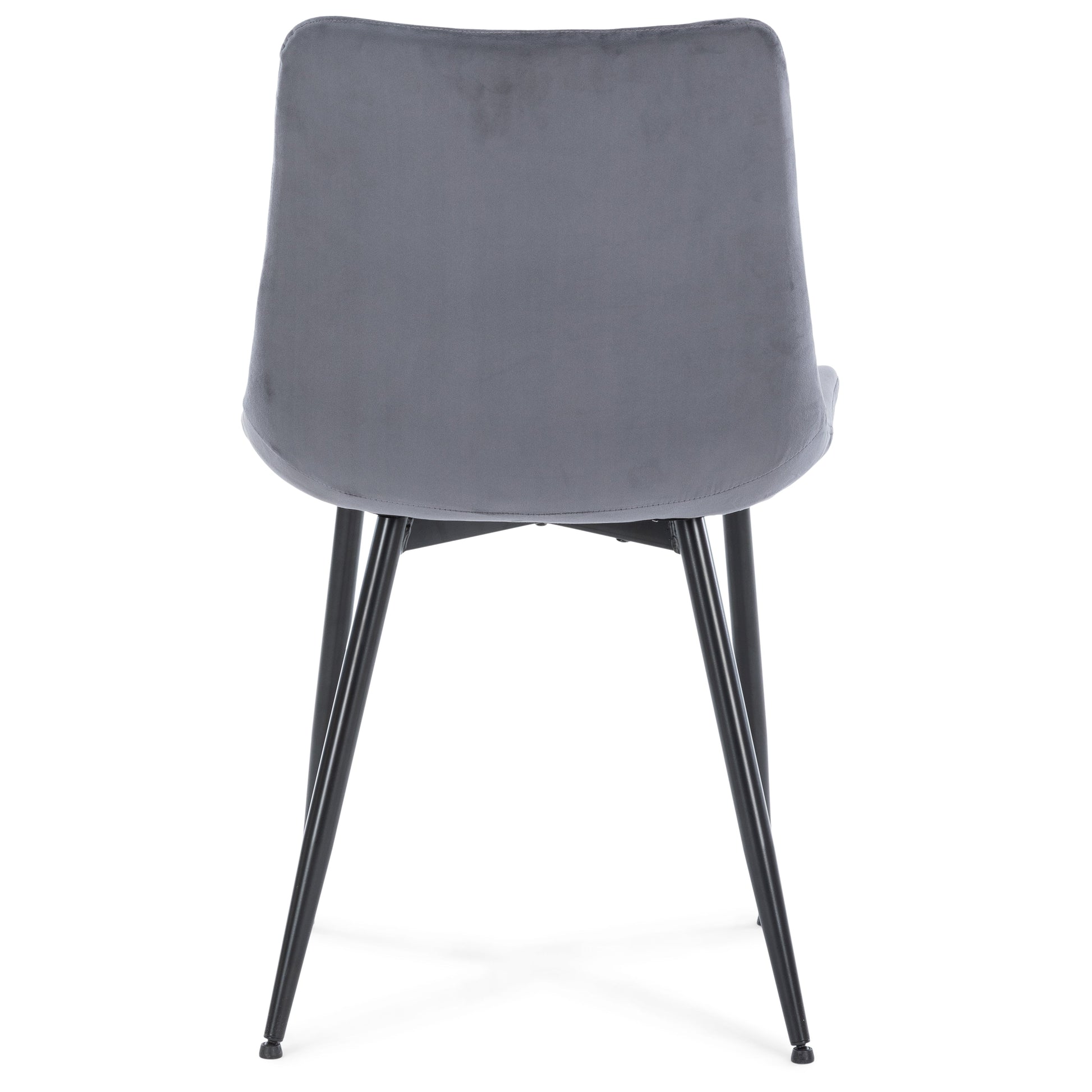 Elisa - Chaise de salle à manger en velours gris