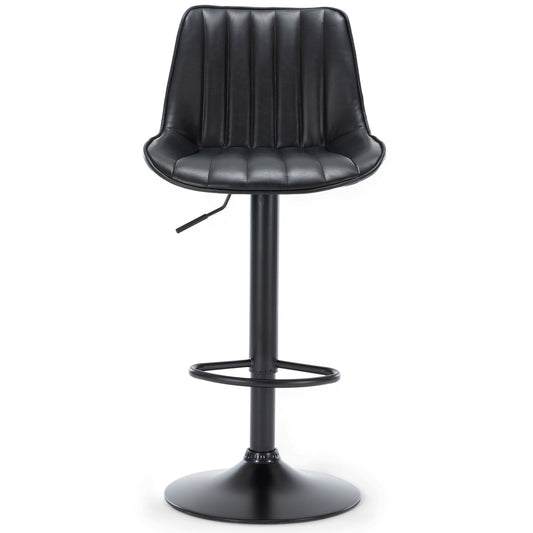Otto - Tabouret de bar ajustable en similicuir avec rotation à 360 degrés