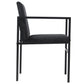 Allie - Chaise de salle à manger en velours noir avec accoudoirs