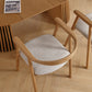 Jocelyn - Chaise de salle à manger en chêne avec assise en tissu beige