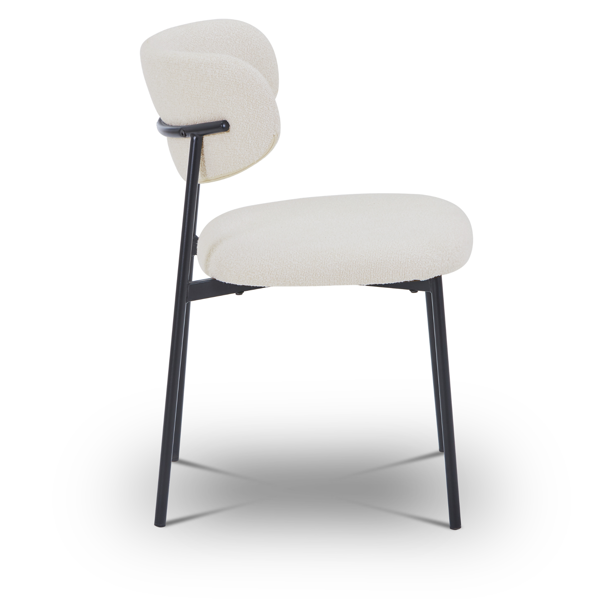 Chaise de salle à manger Lucinda - Bouclé blanc