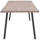 Molly - Table 200 x 95 cm en chêne blanchi huilé avec pieds en A (Préparé pour des rallonges)