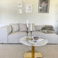 Hailey - Canapé d'angle droit beige avec 2 modules L: 294 x P: 148 x H: 65 cm