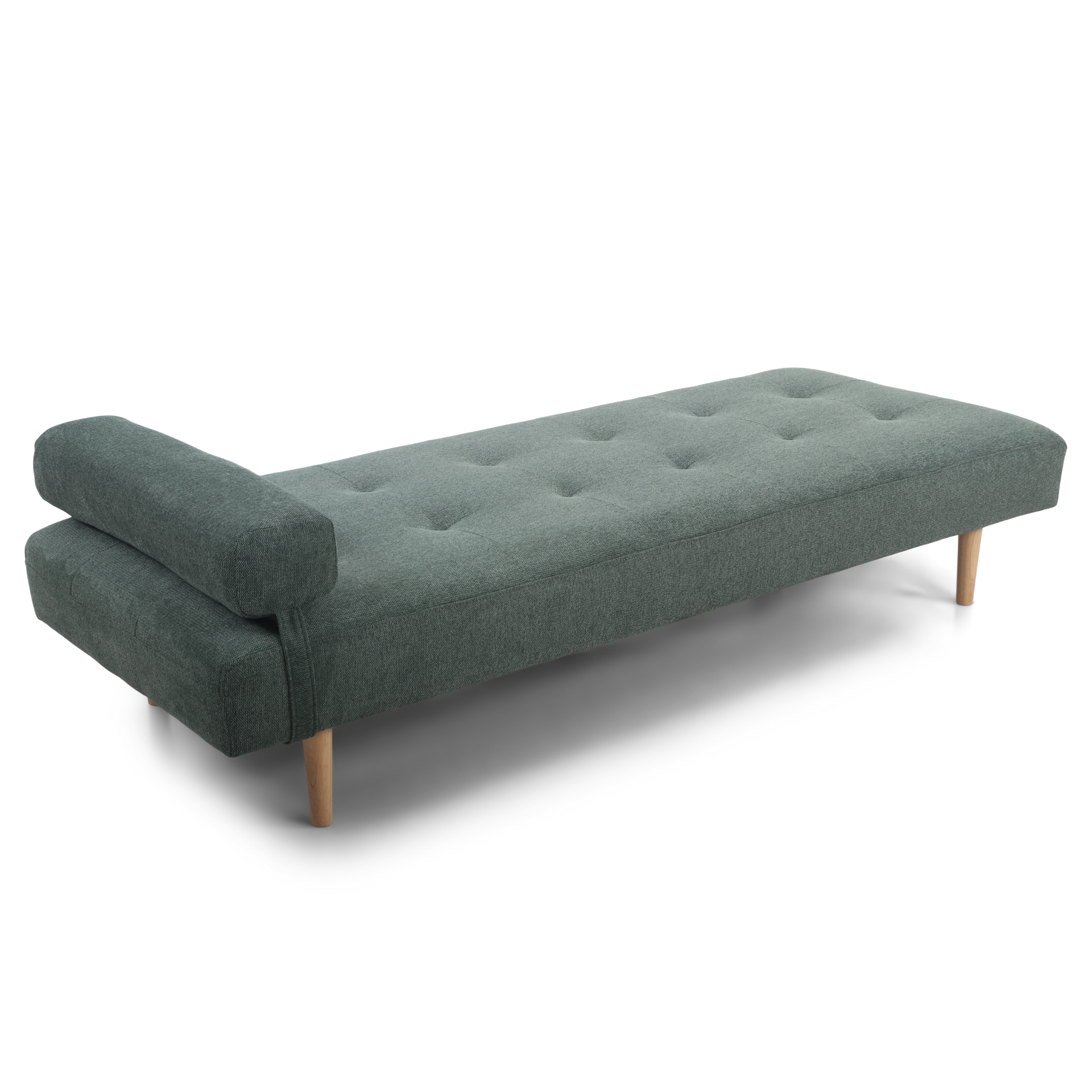 Audrey - Canapé-lit vert H:56 x L:198 x P:80 cm