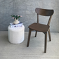 Rickie - Chaise de salle à manger en bois brun en placage de chêne fumé