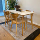Rickie - Chaise de salle à manger en bois avec placage de chêne