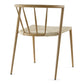 Bella - Chaise de salle à manger design œuf avec assise tressée