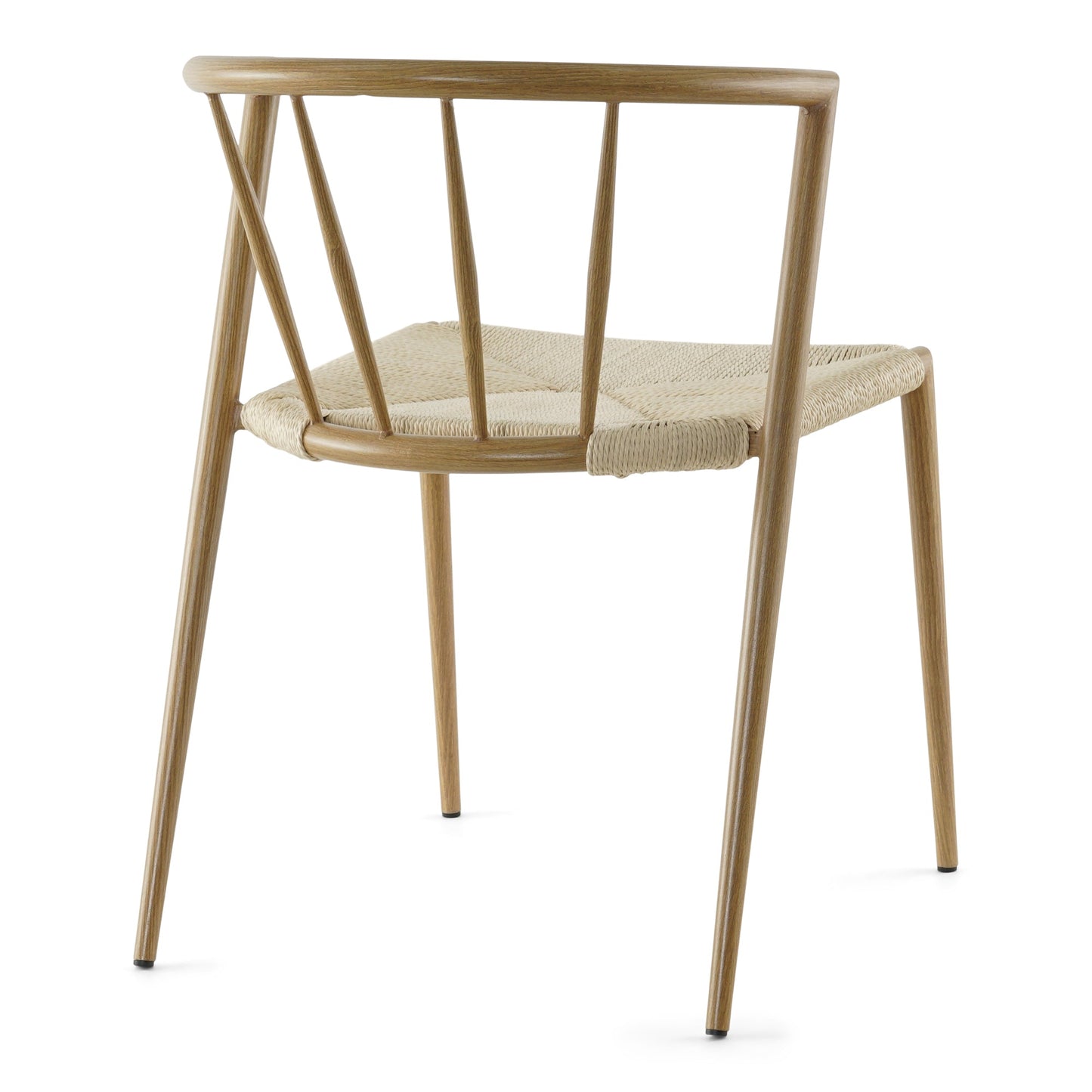 Bella - Chaise de salle à manger design œuf avec assise tressée