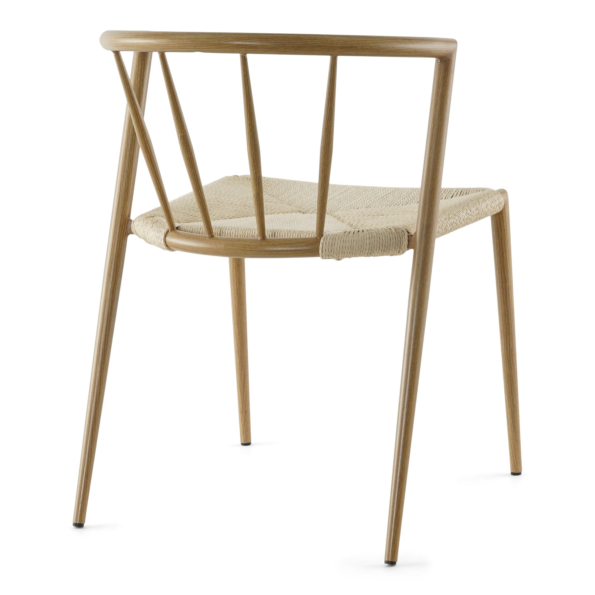 Bella - Chaise de salle à manger design œuf avec assise tressée