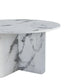 Mercy - Table basse en aspect marbre blanc Ø80 cm