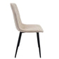 Line - Chaise de salle à manger en velours beige