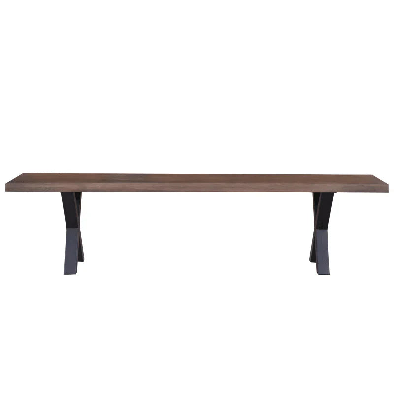 Susan - Banc de salle à manger en chêne fumé