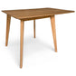 Rickie - Table à manger rabattable extensible en placage de chêne laqué 80/120 x 80 cm