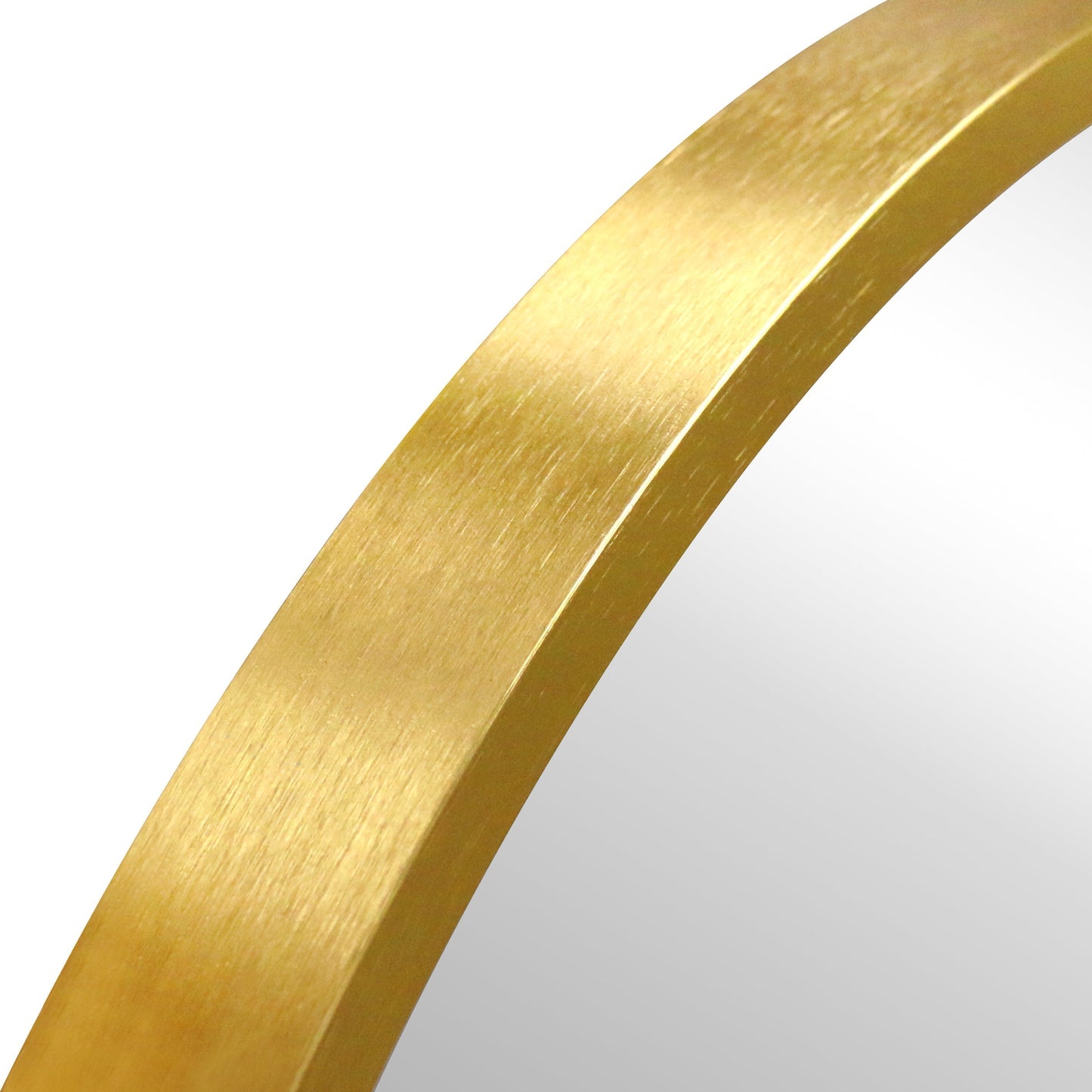 Miroir rond avec cadre en laiton/doré Ø70 cm
