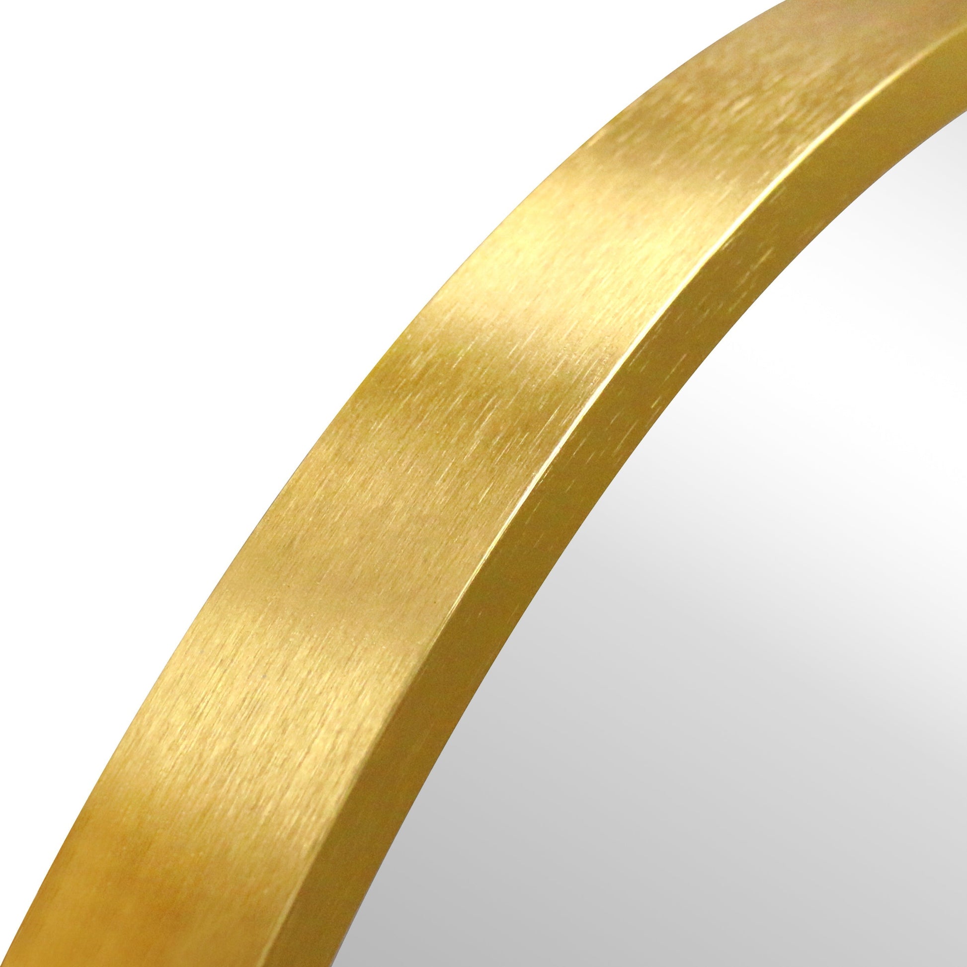 Miroir rond avec cadre en laiton/doré Ø70 cm