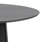 Rickie - Table de salle à manger ronde noire Ø140 cm