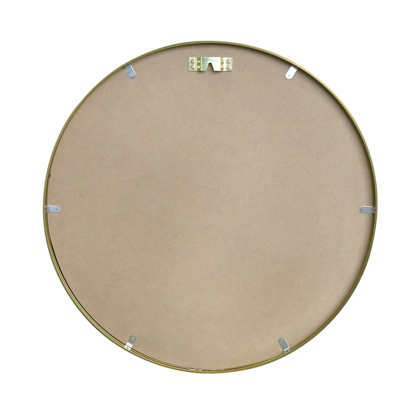 Miroir rond avec cadre en laiton/doré Ø70 cm