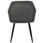 Mario - Chaise de salle à manger en velours gris