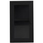 Herman - Vitrine murale avec 1 porte en verre - Métal noir 32,5 x 18 x 57 cm