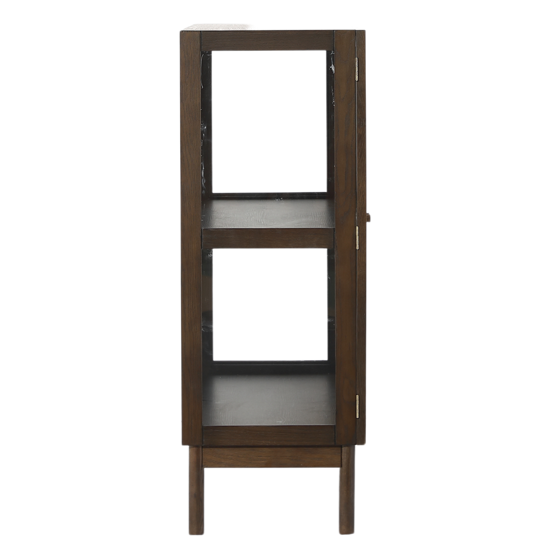 Havana vitrine en chêne fumé avec 2 portes – 110x40x100 cm