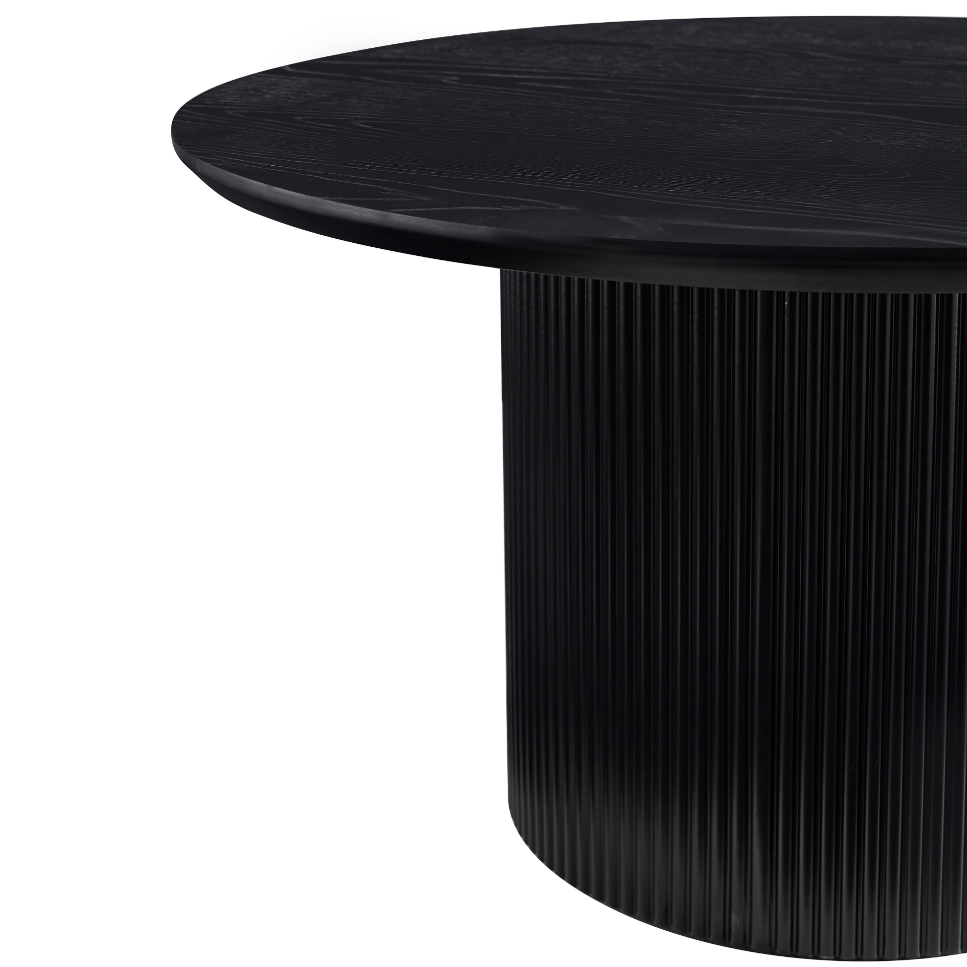 Carisma - Table basse noire Ø80 cm
