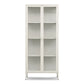 Herman - Vitrine en métal beige/verre 80 x 40 x 180 cm