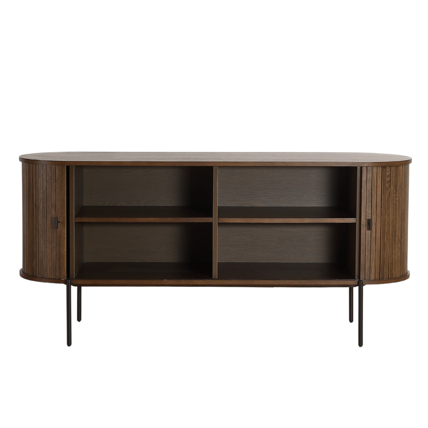 Florence - Armoire à chaussures en chêne fumé 160 x 45 x 75 cm
