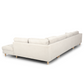 Brandy - Canapé en U gauche beige avec méridienne L:366 x P:211 x H:80 cm