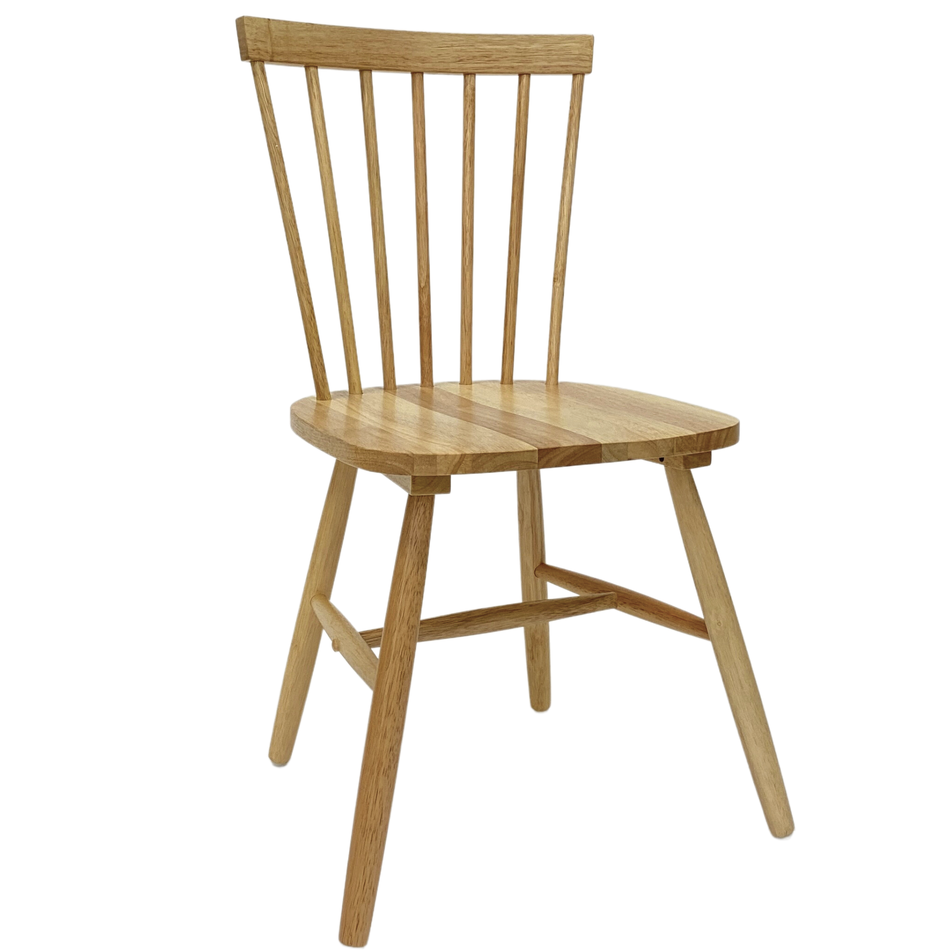 Holly - Chaise de salle à manger en bois aspect chêne
