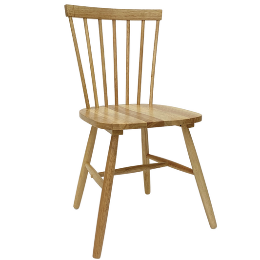 Holly - Chaise de salle à manger en bois aspect chêne