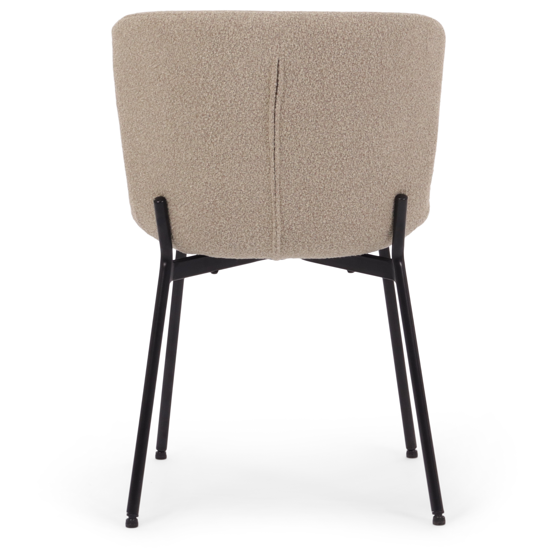 Adena - Chaise de salle à manger en bouclé beige