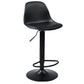 Sandie - Tabouret de bar réglable en hauteur - Plastique noir