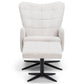 Alfred - Fauteuil inclinable avec repose-pieds - Beige