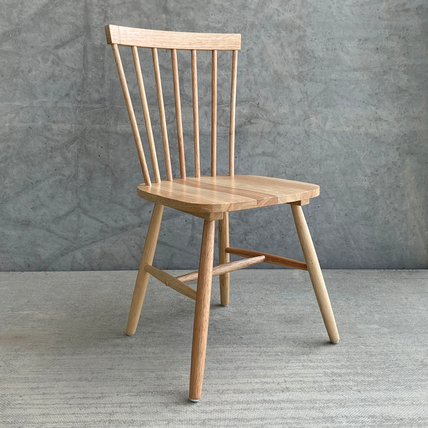 Holly - Chaise de salle à manger en bois aspect chêne