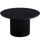 Carisma - Table basse noire Ø80 cm