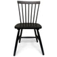 Holly - Chaise de salle à manger en bois noir