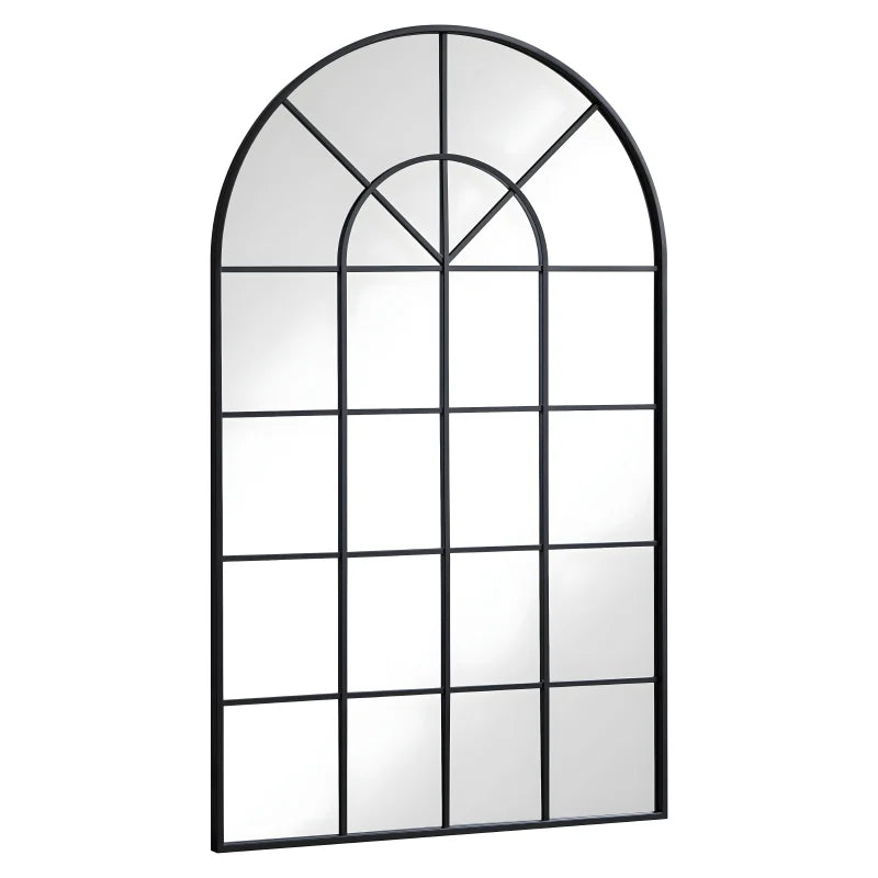 Sandra - miroir New Yorker avec arche noir 115x65 cm